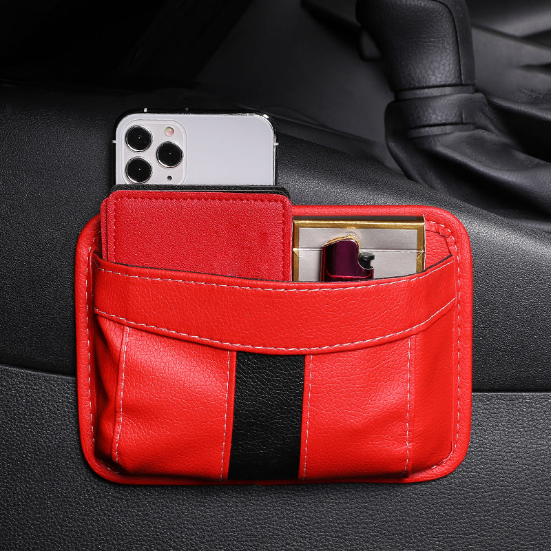 Small Car Storage Pocket Seat Side/Back PU Organizer