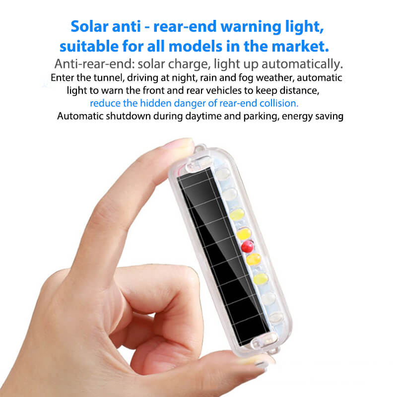 Solar LED Car Burglar Alarm Anti-theft Warning Security Flashing Light Emergency Strobe Light