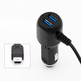 5V/3.5A Dash Cam Hardwire Kit 3.5m Dual USB Cigarette Lighter DVR Charging Wire