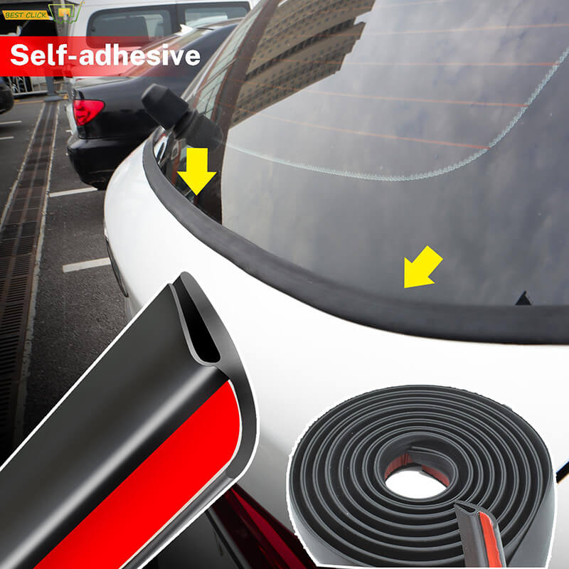 Car Front Windshield Panel Rubber Seal Strip H Type Moulding Trim 6.5ft