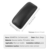 Soft Leather Car Center Console Knee Leg Elbow Cushion Pad, Car Knee Cushion Elbow Pillow Thigh Support Comfort Pillow