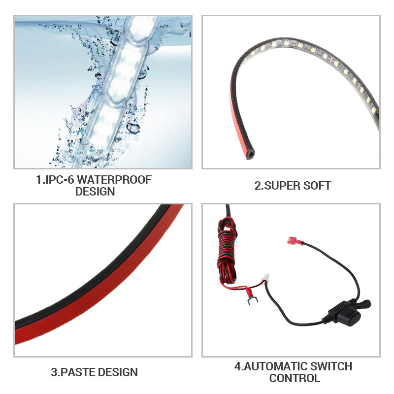 Under Hood Car LED Light Kits With Automatic On/Off Universal Fits Any Vehicle