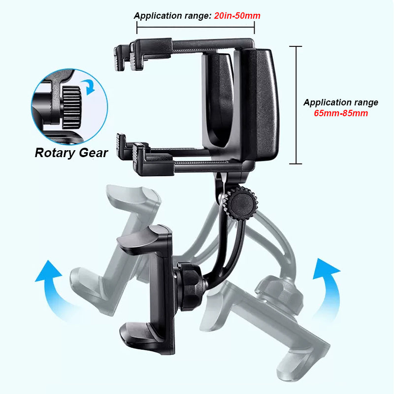 SEAMETAL Rotatable Car Phone Holder Rearview Mirror Clip Cellpone Holder Stand
