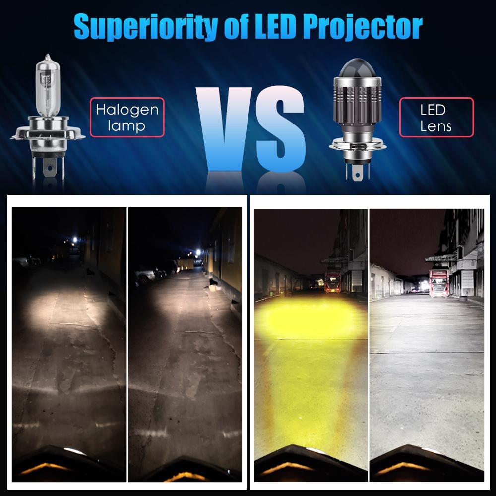 10000Lm H4 LED Moto H6 BA20D LED Motorcycle Headlight Bulbs Hi Low