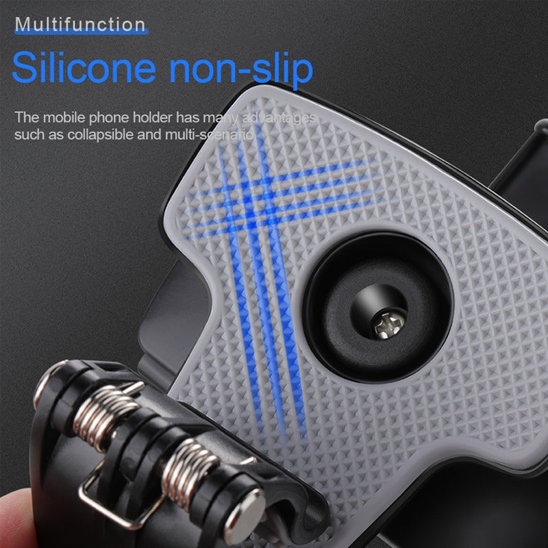 Universal Car Phone Holder Mount,360 Degrees Rotation Dashboard Phone Holder Upgrade Clip Never Fall