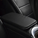 Carbon Fiber Leather Car Armrest Cover Universal Waterproof Storage Box