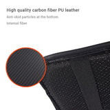 Carbon Fiber Leather Car Armrest Cover Universal Waterproof Storage Box