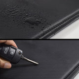 Carbon Fiber Leather Car Armrest Cover Universal Waterproof Storage Box