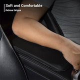 Carbon Fiber Leather Car Armrest Cover Universal Waterproof Storage Box