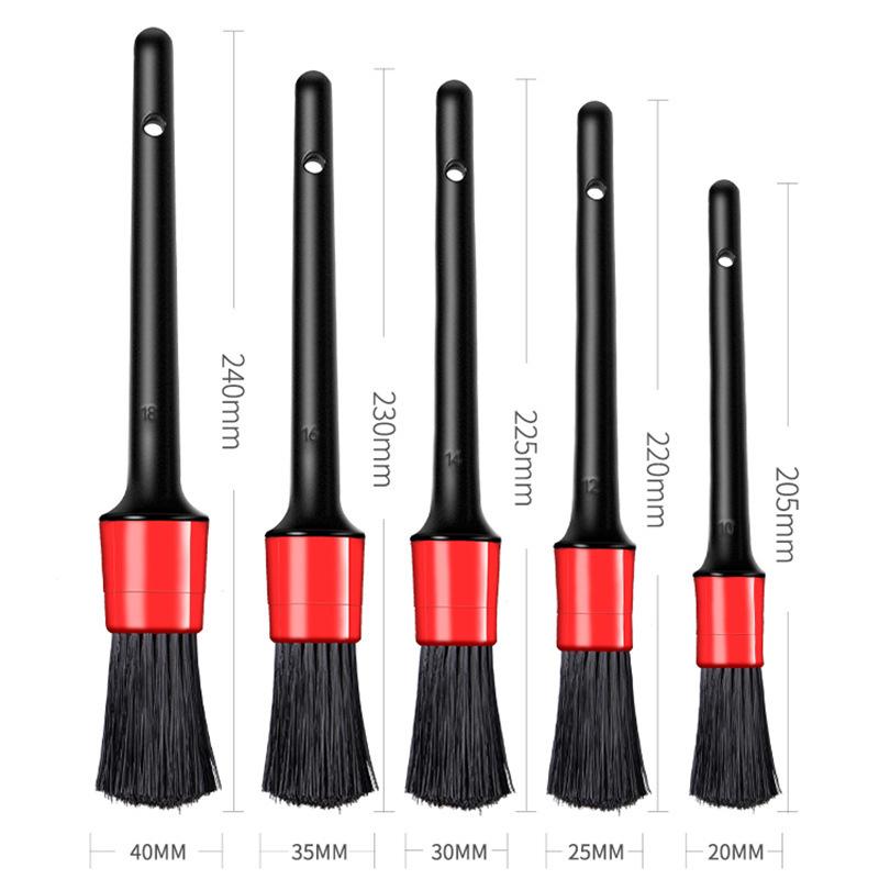 5Pcs Car Detailing Brush Wash Brushes for Car Interior Cleaning