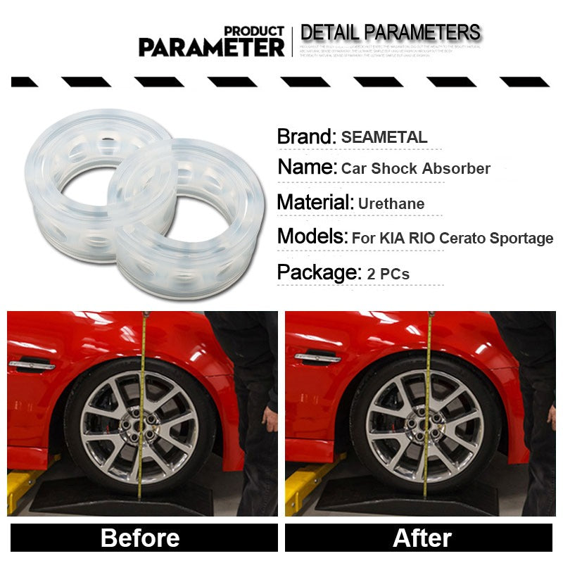 Universal 2Pcs Car Buffers Shock Absorber Spring Bumper Protector