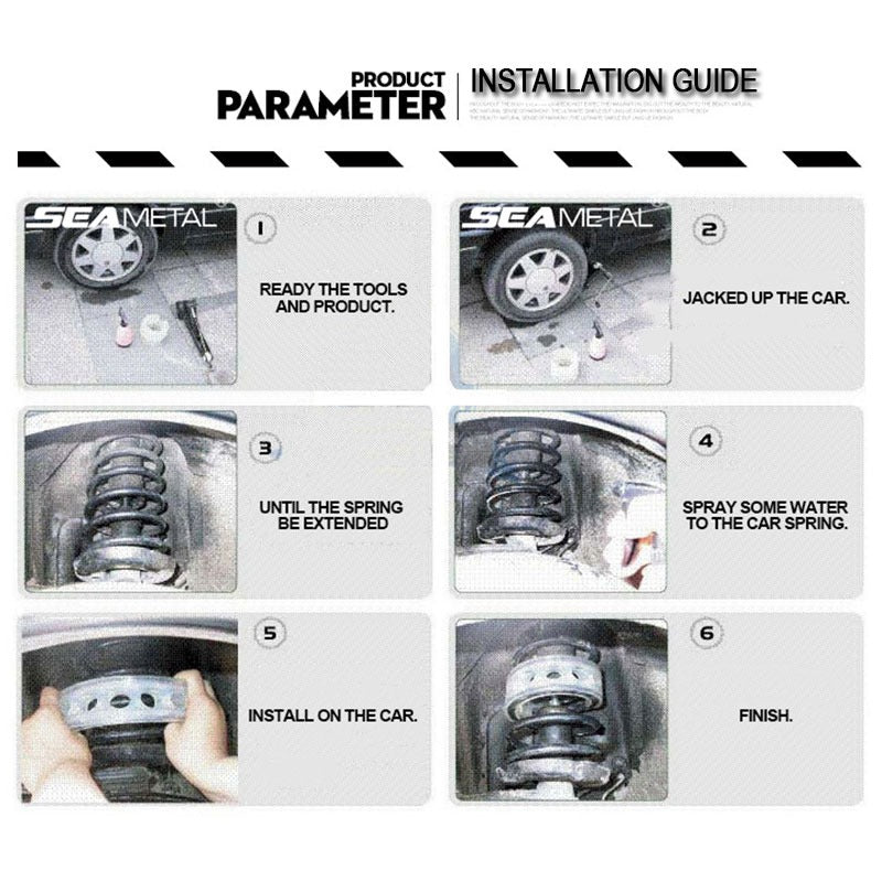 Universal 2Pcs Car Buffers Shock Absorber Spring Bumper Protector