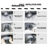 Universal 2Pcs Car Buffers Shock Absorber Spring Bumper Protector