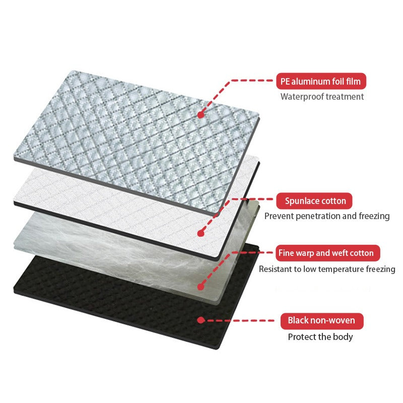 Car Windshield Snow Ice Cover UV Frost Wiper Mirror Protector Windproof Sunshade Cover