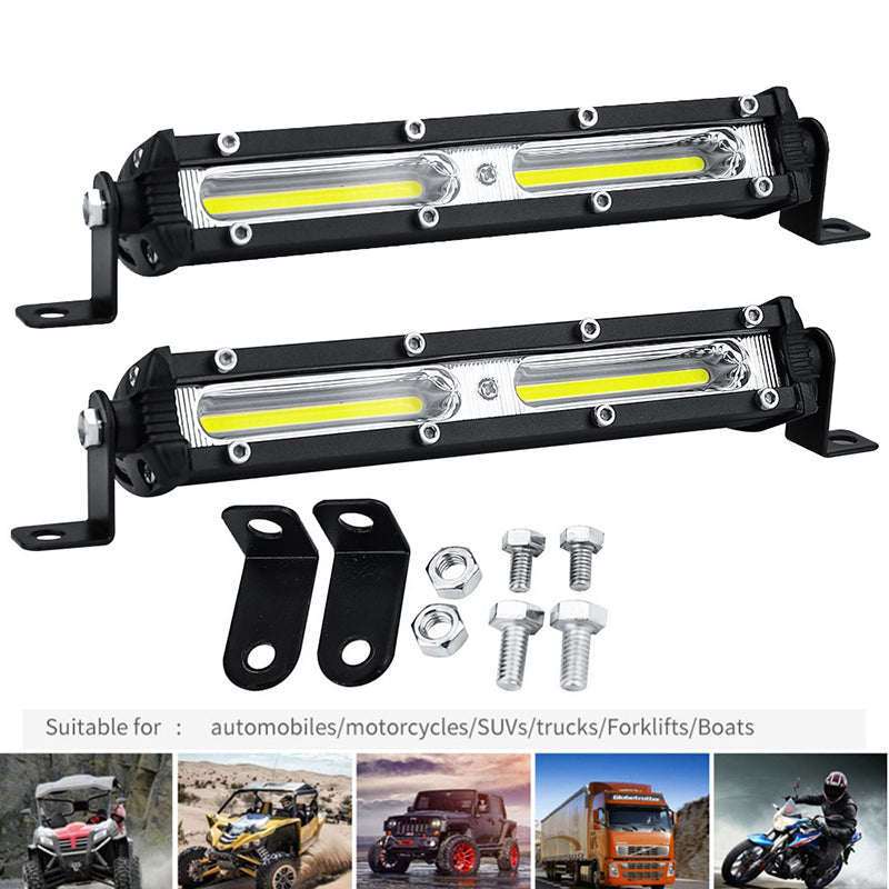 Car LED Work Light 12V 24V LED Spotlight Work Light Bar 6500K Strip Light Fog Lamp