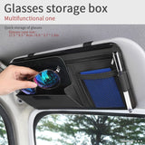 Car Sunshade Storage Bag Interior Auto Sun Visor for Glasses Card Pen