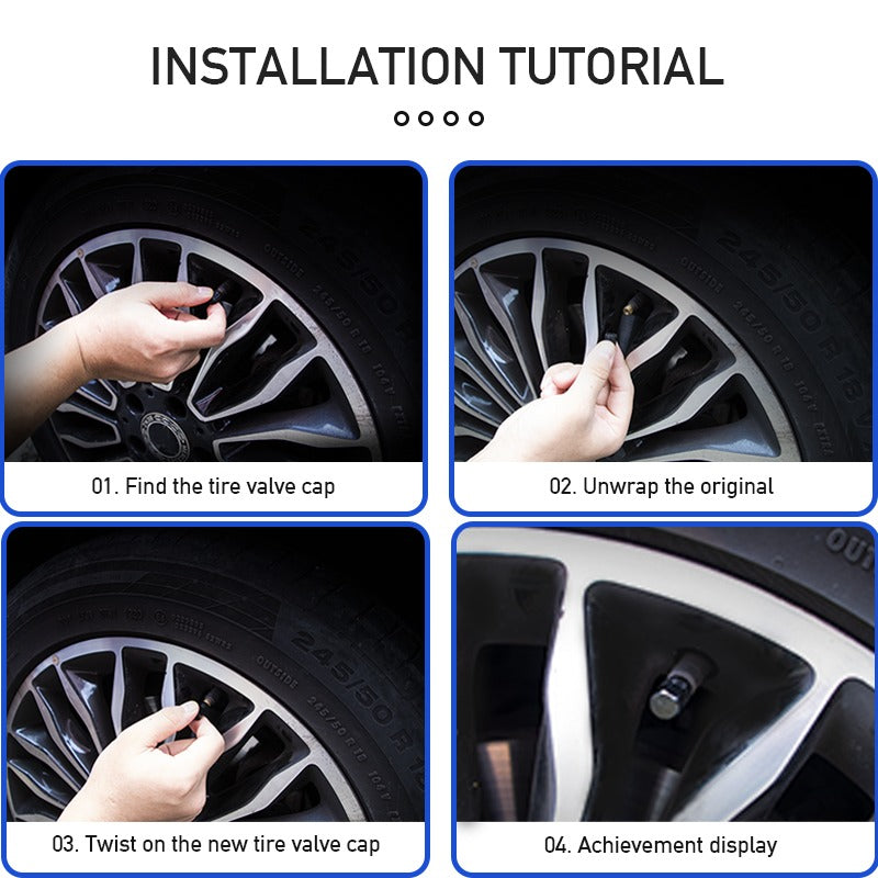 Dustproof Caps Car Tire Valve Stem Caps Bolt-In Car Truck Bike Wheel Tires Valves Tyre Stem