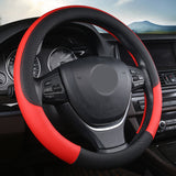 15" Leather Steering Wheel Cover Custom Wheelskins Color Red