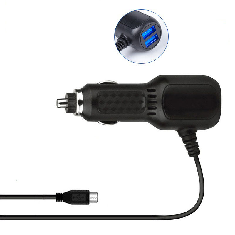 5V/3.5A Dash Cam Hardwire Kit 3.5m Dual USB Cigarette Lighter DVR Charging Wire