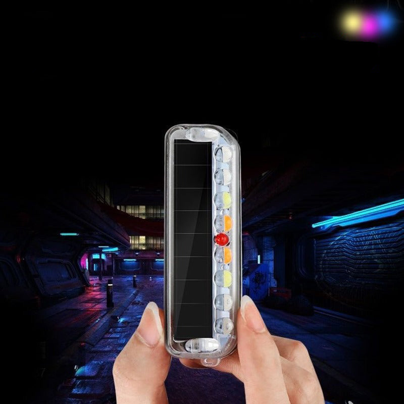 Solar LED Car Burglar Alarm Anti-theft Warning Security Flashing Light Emergency Strobe Light
