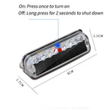 Solar LED Car Burglar Alarm Anti-theft Warning Security Flashing Light Emergency Strobe Light