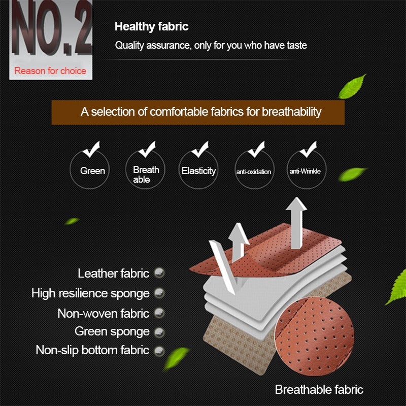 Car Seat Protector Pads Thick Leather Auto Cushion Covers Beige