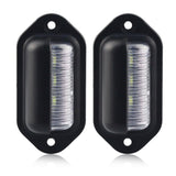 2Pcs 12V LED Number License Plate Light for Car Boats Motorcycle Exterior Lamps