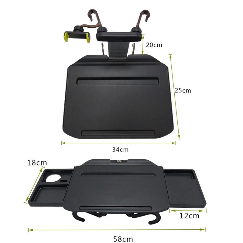 Portable Car Tray Laptop Table Organizer with Cup Phone Holder