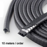 car door edge guards with internal aluminum metal clips