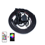 Car Underglow LED Lights Kits Atmosphere Lamp RGB APP Remote Control Underbody System Neon Light
