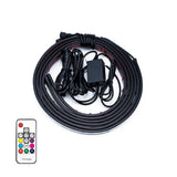 Car Underglow LED Lights Kits Atmosphere Lamp RGB APP Remote Control Underbody System Neon Light