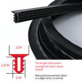 Car Windshield Rubber Sealing Strips Dashboard Gap Filler Noise Resistant