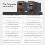 Dual USB 6.9A QC3.0 Quick Charger with LED Light Replacement for Toyota