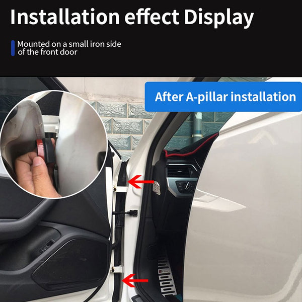 Car Door Rubber Seal Strip Double Layer Protector Seal Noise Insulatio –  SEAMETAL