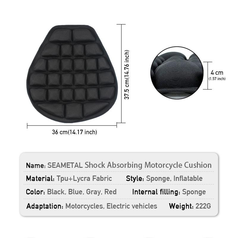 Motorcycle Seat Cushion 3D Air Cushion Pressure Relief