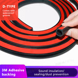 SEAMETAL Car Door Rubber Seal Strips D Shaped Noise Insulation Weatherstrip Rubber Strips For Auto Truck Window Weather Strip