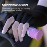 SEAMETAL Motorcycle Handlebar Road Bike Bar Cover Rubber Non-Slip Anti Scratch Protector Anti-Vibration Durable Handlebar Covers