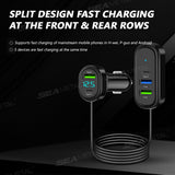 SEAMETAL Car Charger Adapter 66W USB Type-C Fast Charging Splitter