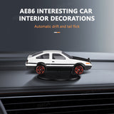 SEAMETAL AE86 Car Drift Ornament Dashboard Drifting Rotating Realistic Vehicle Mount