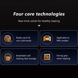 SEAMETAL Car Steering Wheel Booster Cover Universal Winter Warm Non-Slip Auto Interior Steer Protector Decoration Accessories