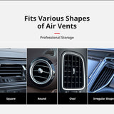 SEAMETAL Car Air Vent Pouch Leather Sunglass Case Multifunctional Storage Container For Smart Phone Pen Glasses Auto Accessories