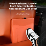 SEAMETAL Leather Car Trash Can Magnetic Seat Back Hanging Hidden Storage Bag Vehicle Interior Organizer Creative Car Accessories