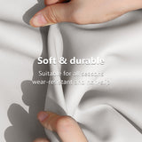 SEAMETAL O Type Car Steering Wheel Protect Cover Universal Leather 38CM Sweat-Absorbing Non-Slip Breathable Car Accessories