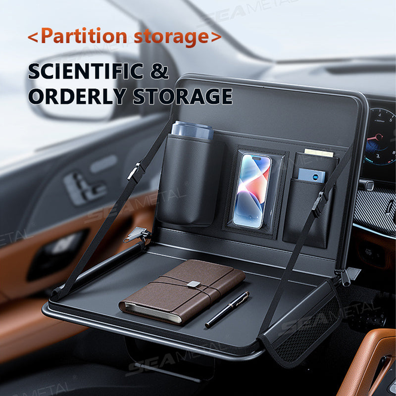 Car Rear Notebook Cover Car Laptop Holder Leather Car Seat Back Hanging Notebook Table – SEAMETAL