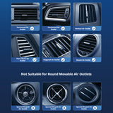SEAMETAL Car Fan Air Outlet Fan 360 Rotating 3-speed Adjustable Cooling Wind Car Air Vent Conditioning Cold Fan