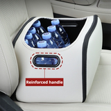SEAMETAL Leather Multi-functional Car Storage Box, Passenger Side Large Opening Storage Box, Large Capacity Trunk Organizer