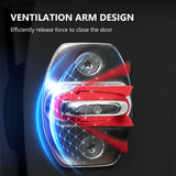 SEAMETAL Car Door Lock Shock Absorber Pad Silicone Strip Door Lock Buckel Protector Cover Sound Damper Buffer Deadener