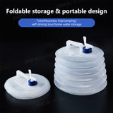 SEAMETAL 5/10/15L Outdoor Collapsible Bucket Foldable Water Bag Survival Water Storage Portable Water Carrier Container Camp