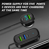 SEAMETAL Car Charger Adapter 66W USB Type-C Fast Charging Splitter