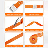 SEAMETAL 3/4/6m Car Cargo Lashing Straps with Buckle Tie-Down Belt Tow Rope Strong Ratchet Fixing Belt for Motorcycle Bicycle
